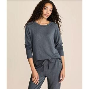 Women Medium - Lou & Grey Signaturesoft Plush Comfy Sweatshirt - Grey - NWT